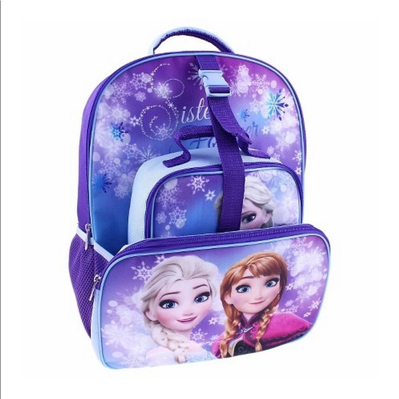 frozen backpack with lunchbox